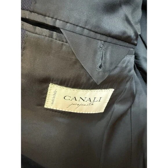 CANALI PROPOSTA Mens 42L Navy Wool Italy Blazer Sport Coat Suit Jacket